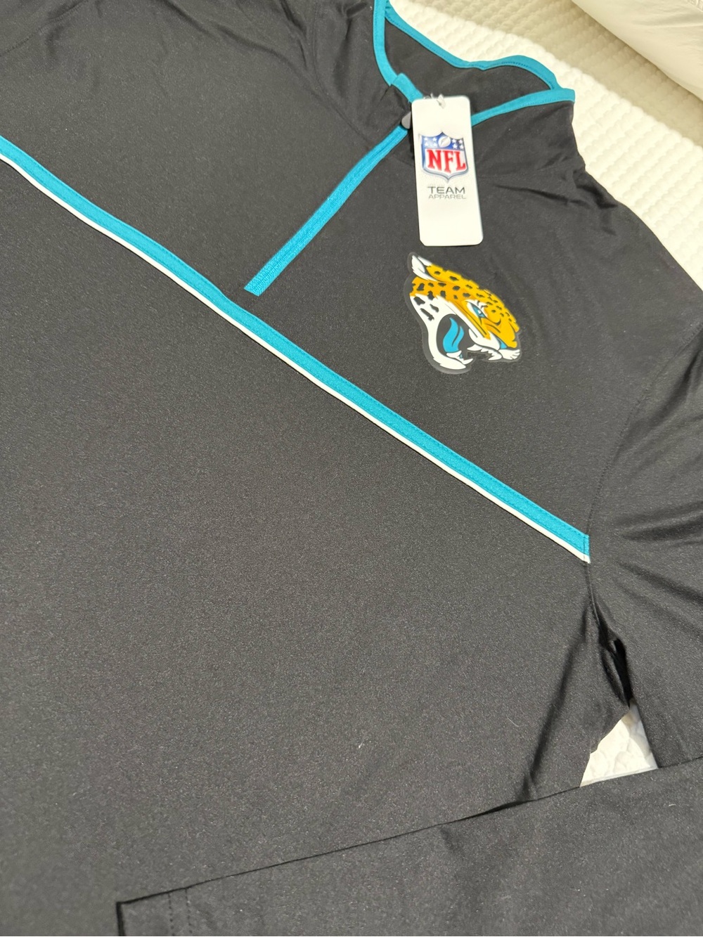 NFL Team Jacksonville Jaguars Black Performance Quarter-Zip Pullover